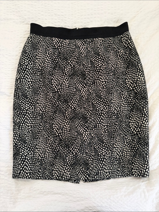 Ann Taylor Dresses & Skirts - Ann Taylor Black and White Printed Pencil Skirt